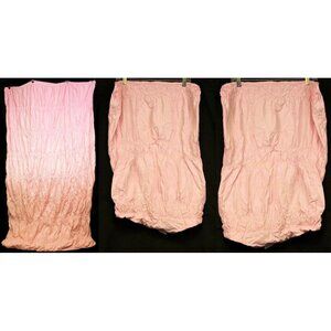 3 pc SImply Shabby Chic Rachel Ashwell Full Duvet Cover Pillow Sham Case Ruched